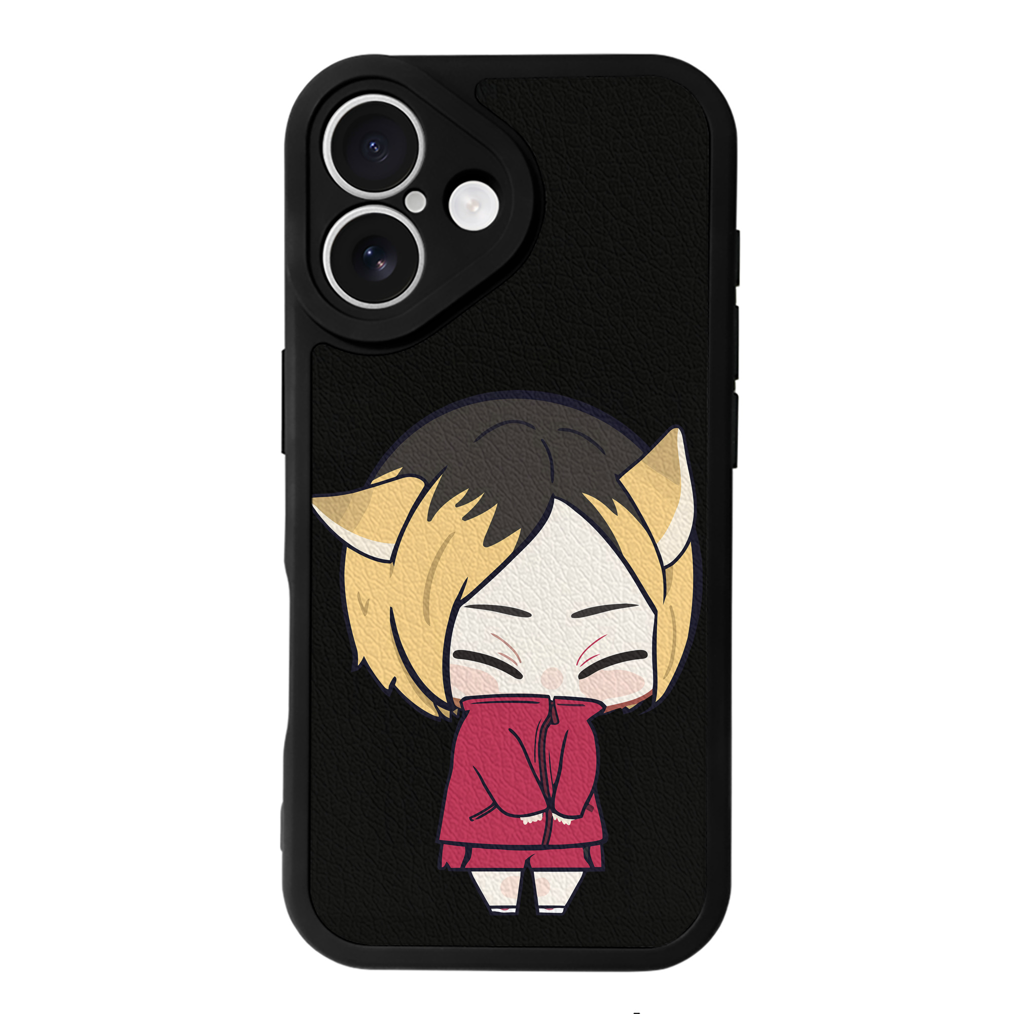（画像用） ハイキュー!! Haikyu!! 【iPhone 16シリーズ対応】シリコンスマホケース（レザー調） 材質：シリコン
